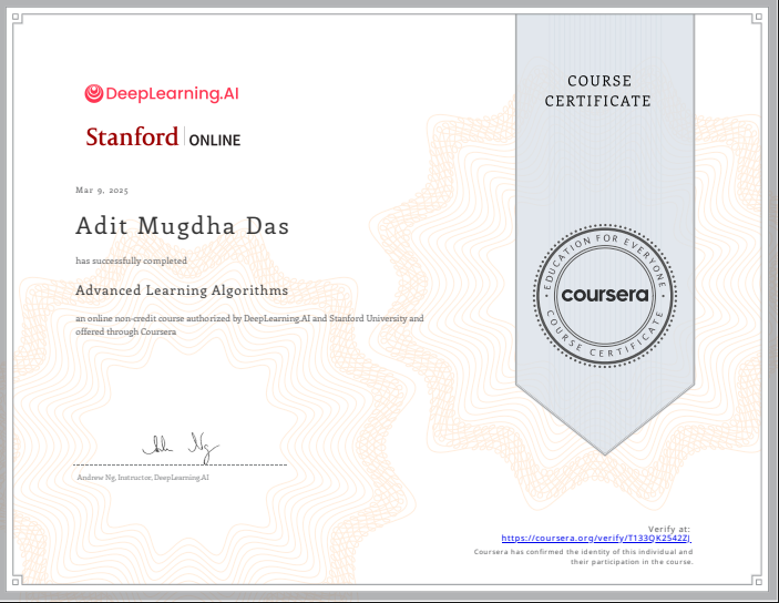 Advanced Learning Algorithms