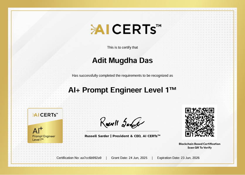AI+ Prompt Engineer Level 1™